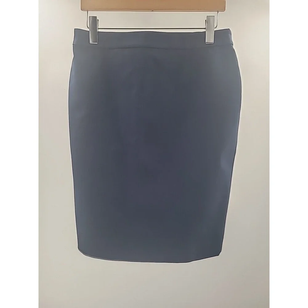 New J. Crew Navy Pencil Skirt Sz 8 Office Career Business Casual Event